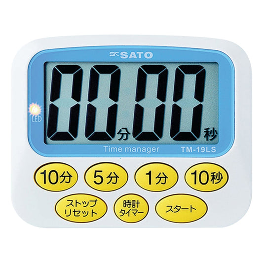 Large display timer Deka Timer(R) TM-19LS 1 piece