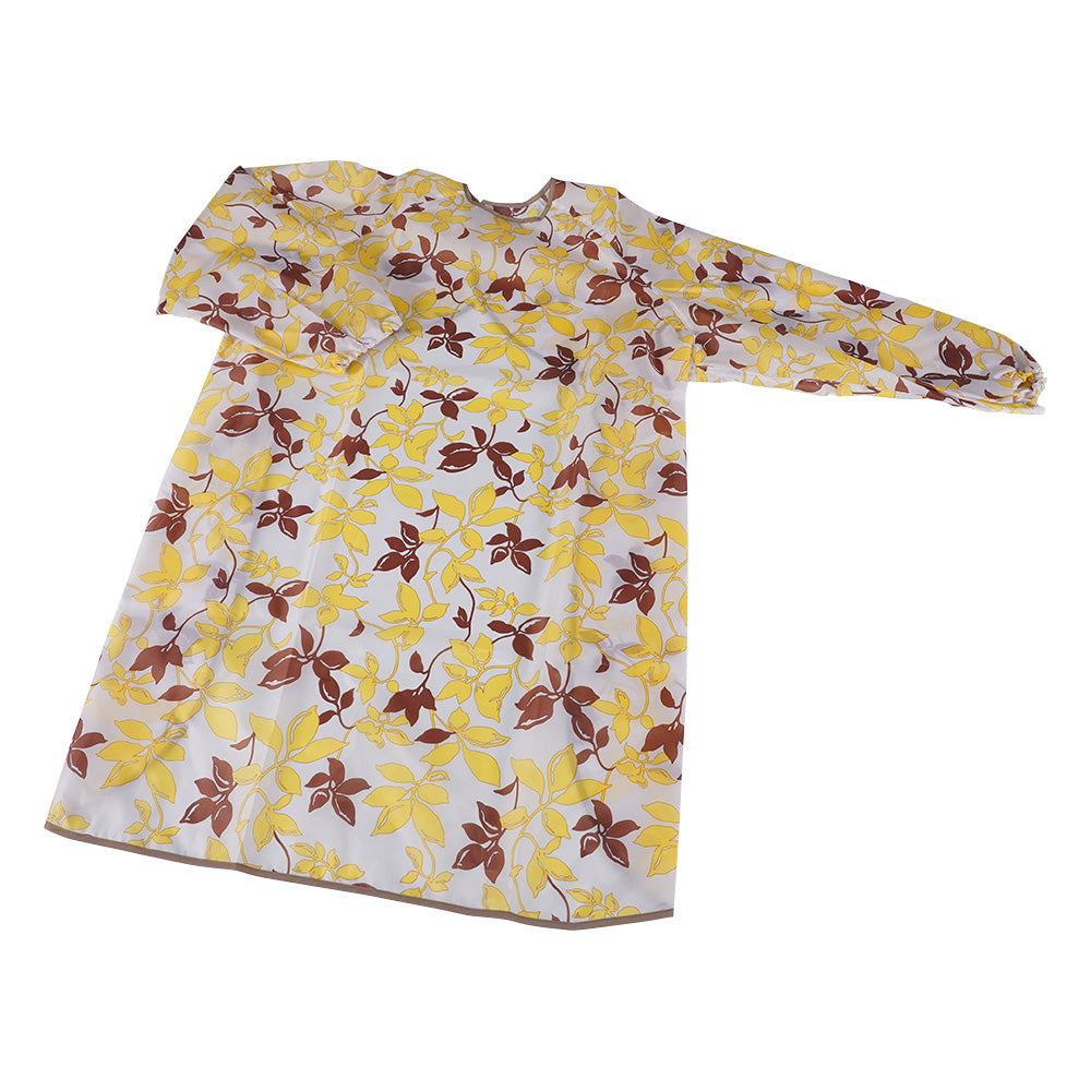 Meal Apron (with sleeves, super water repellent) Leaf Yellow 1040 1 piece