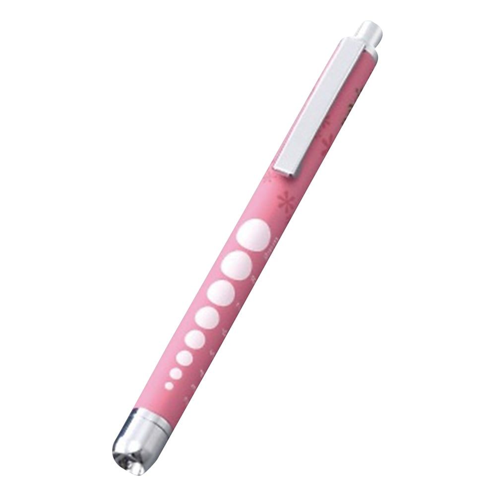 Rubber-like soft LED penlight (long) pink 1 piece