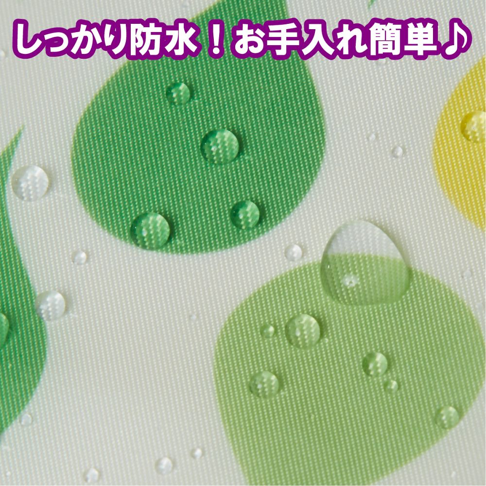 食事用エプロン ソフラピレンエプロンしずく ポケット付き／グリーン　102252 1枚