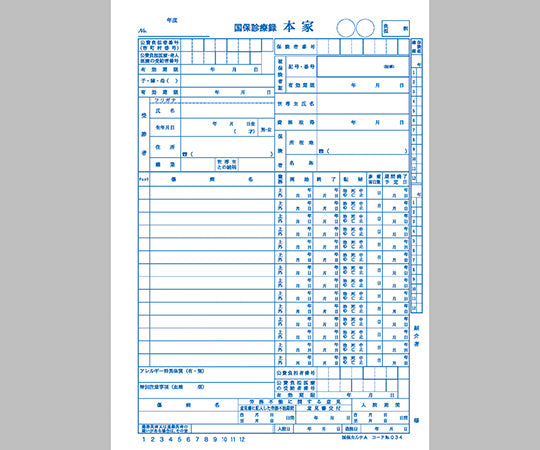 国保カルテ A4サイズ 1袋（100枚入）　1号紙 373 1袋(100枚入)
