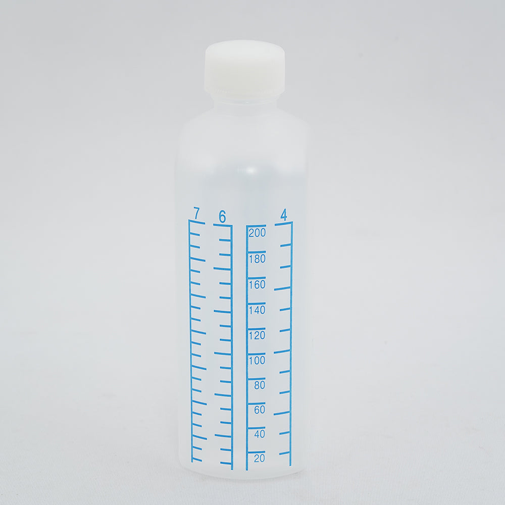 投薬瓶（カラー目盛付）　200mL　未滅菌80本入り 1箱(80本入)