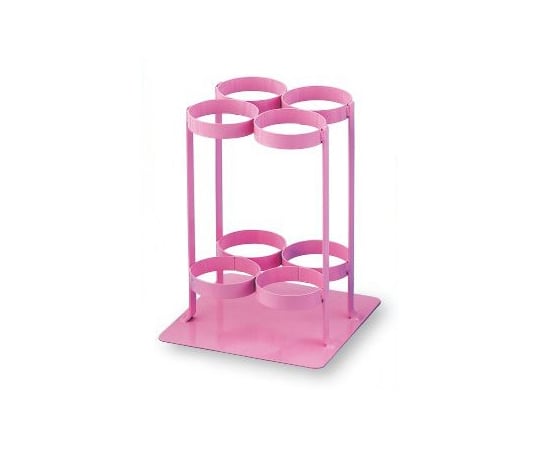 酸素ボンベスタンド 280×280×370mm　TM-S-504 ピンク 1台