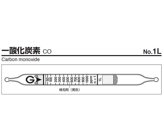 Carbon monoxide gas detector tube 1L 1 box