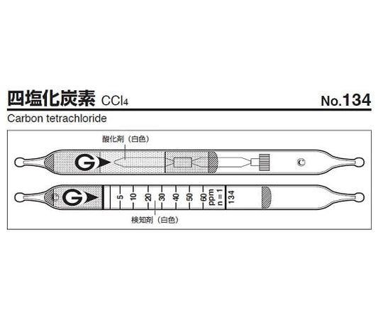 ガス検知管　四塩化炭素　134 1箱