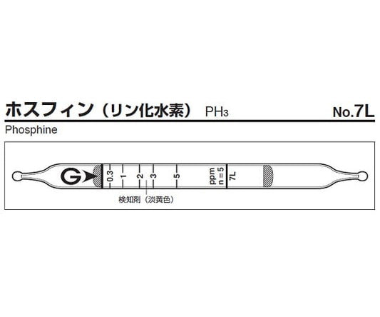 ガス検知管　ホスフィン　7L 1箱