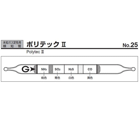 가스 검지관 폴리텍 II 25 1상자