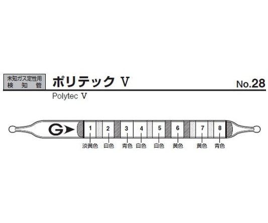 가스 검지관 폴리텍 V 28 1상자