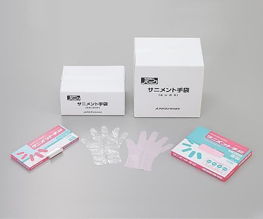 ラボランサニメント手袋（PE・厚手タイプ）　M　10箱+1箱　スタンダード 1箱(100枚×11箱入)