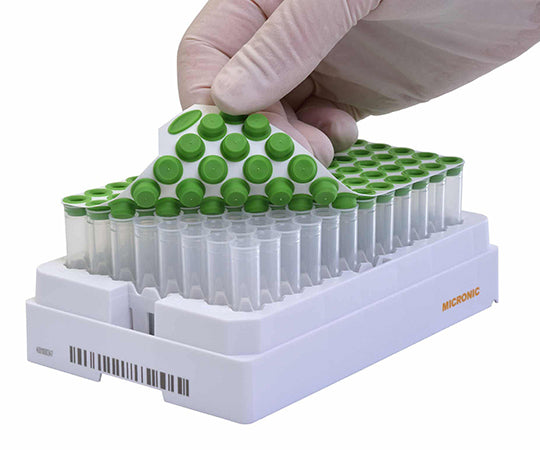 96well format用Push Cap 96well プレート一体型 ピンク色 1パック（40マット入）　MP53085 1パック(40マット入)