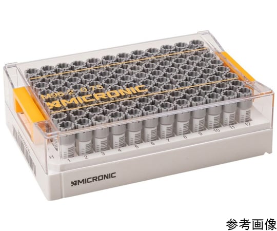 2D 바코드 부착 크라이오 튜브 Hybrid External thread 0.75mL 랙입 W00 타입(측면 백색면 첨부) 1 세트(96개×10 랙입)