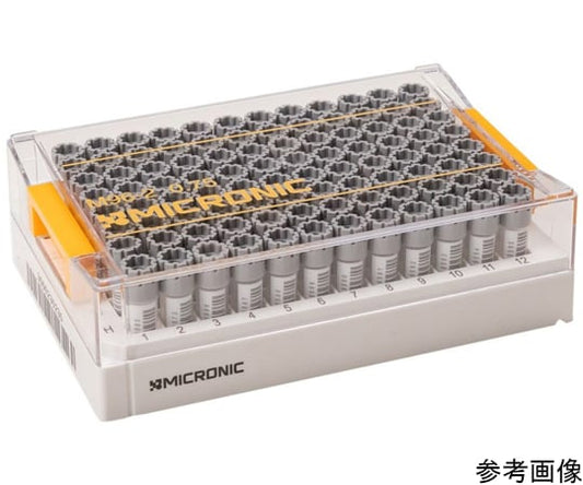 2D 바코드 부착 크라이오 튜브 Hybrid External thread 0.75mL 랙입 W00 타입(측면 백색면 첨부) 1 세트(96개×10 랙입)