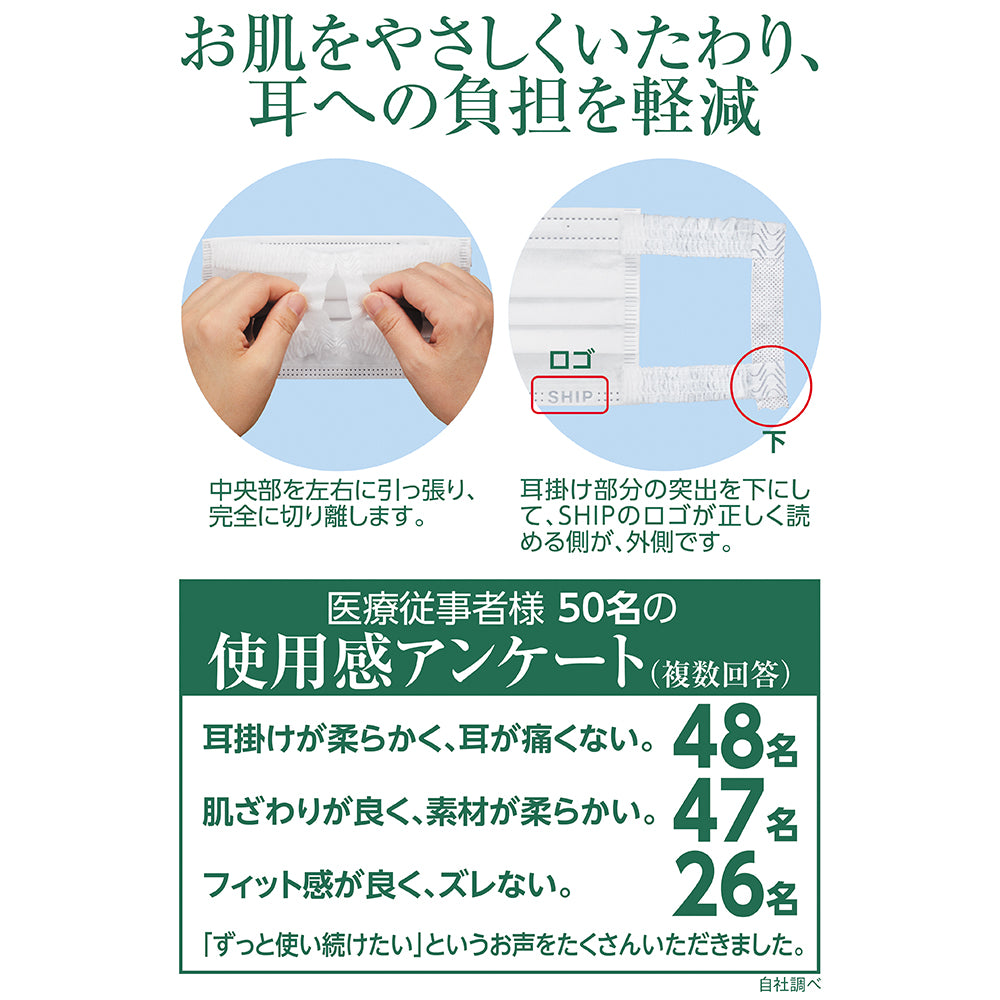 サージカルSHIPマスク ふつう 7枚入　SHIP0007 1袋(7枚入)