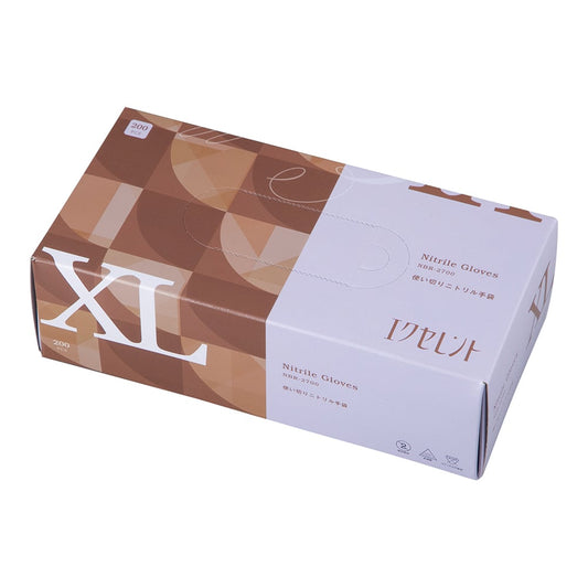 엑셀런트 니트릴 장갑 XL 브라운 1상자(200장입) NBR-2700 1상자(200장입)