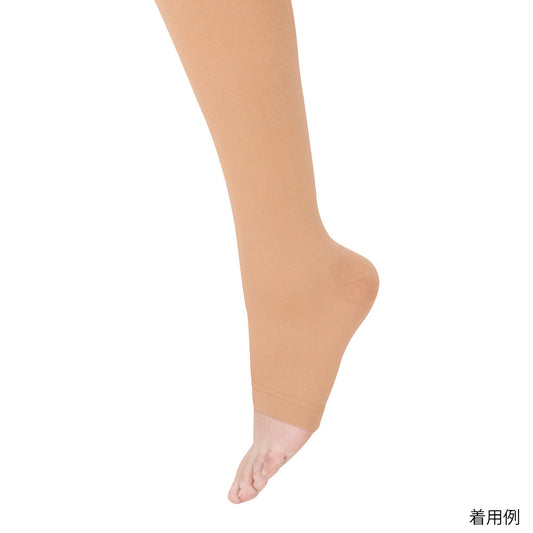 アンシルク®・2 ハイソックス（つま先なし）ライトブラウン M　20273 1足