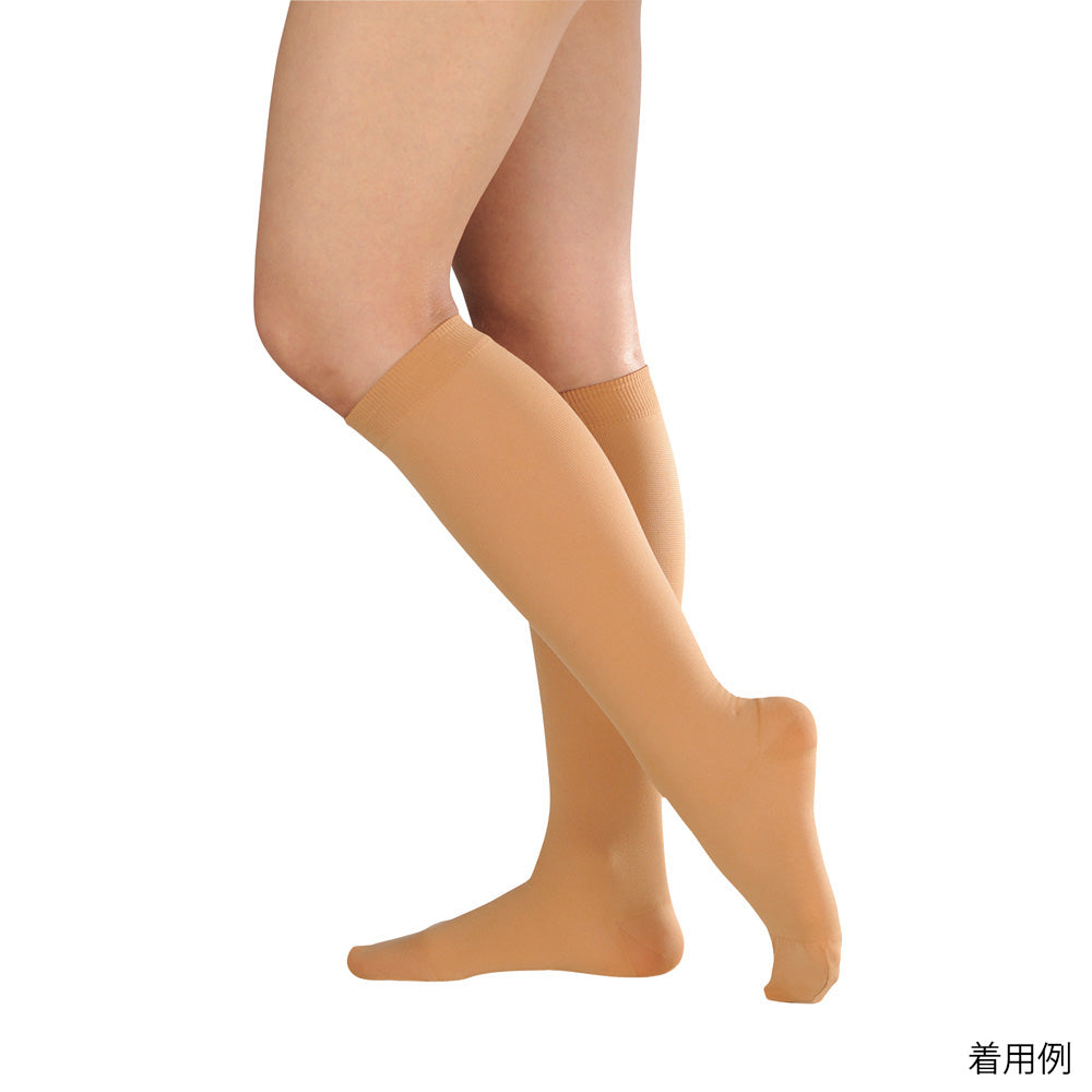 Ansilk® 2 Knee Socks (with toes) Light Brown M 18463 1 pair