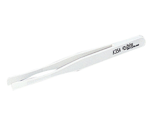 Acid-resistant PBT tweezers K (acid-resistant, non-magnetic type) Rounded tip K35A 1 pc