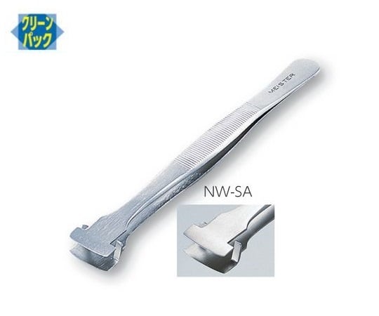 MEISTERピンセット　ウェハー用　幅広　耐酸鋼　NW-SA 1本