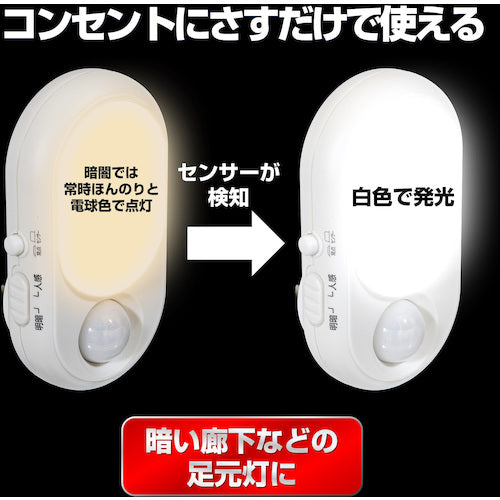 ELPA LED sensor light PM-L240 1 piece