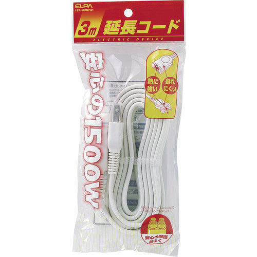 ELPA EDLP extension cord 3M LPE-103N(W) 1 piece