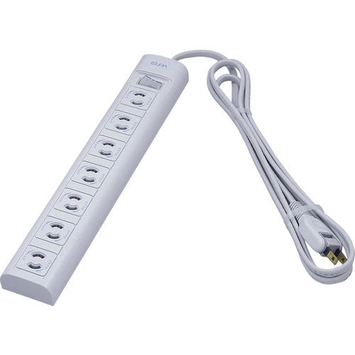 ELPA 오피스용 탭 OA 멀티 탭 2P 누락 방지 타입 7개 입 2m WBN-S7202B(G) 1개