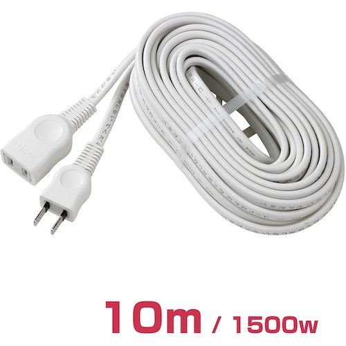 ELPA EDLP extension cord 10M LPE-110N(W) 1 piece