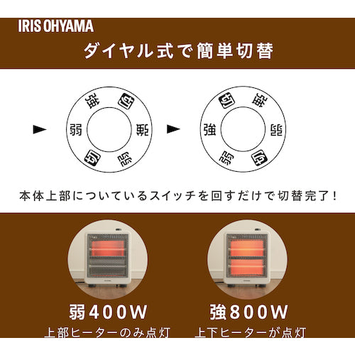 ＩＲＩＳ　５６８６７５　電気ストーブ　IEH-800W　1 台