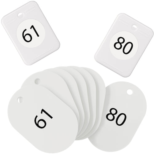 OP Cloak Ticket No. 61-80 White (20 pairs) BF-153-WH 1 box