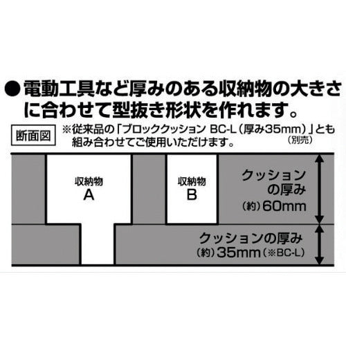 JEJ Astage ACCS Block Cushion 60MM BC-L60 60MM BC-L60 1 piece