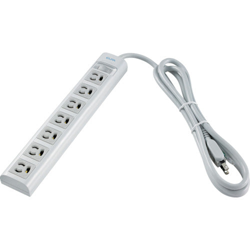 ELPA Office Tap OA Multi-Tap 3P Anti-Pullout Type 7 Outlets 2m WBN-S7203B(G) 1 pc