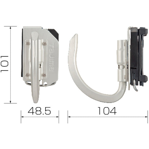 Tajima Detachable Tool Holder Aluminum Foldable J-Hook SFKHA-JF 1 pc
