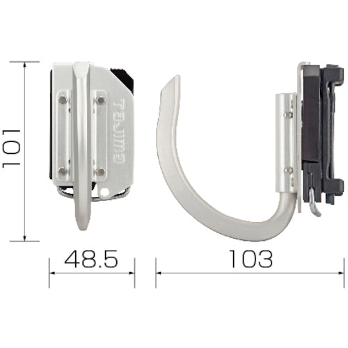 タジマ　着脱式工具ホルダーアルミ　Ｊフック　SFKHA-J　1 個