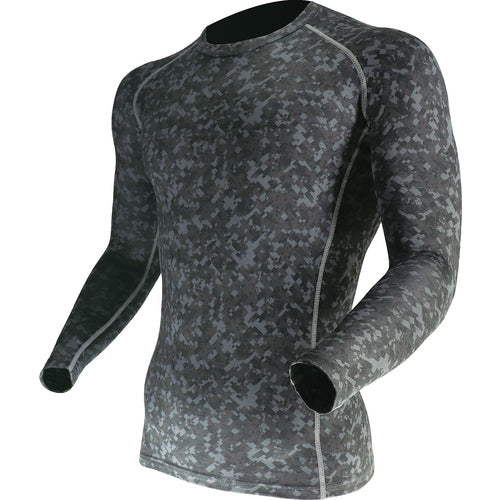 Otafuku BT Power Stretch Crew Neck Shirt, Camouflage, M, JW-174-ME-M, 1 pc