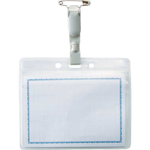 TRUSCO Rotating Name Tag, Large Size, Safety Pin Type, TTNF-C31, 1 pc