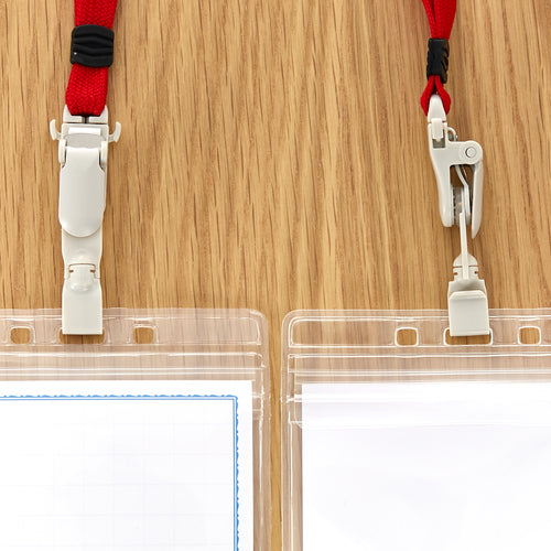 TRUSCO Rotating Name Card Soft Type with Strap 90 x 55 mm (Horizontal Business Card) Black TTNF-L32-BK 1 pc