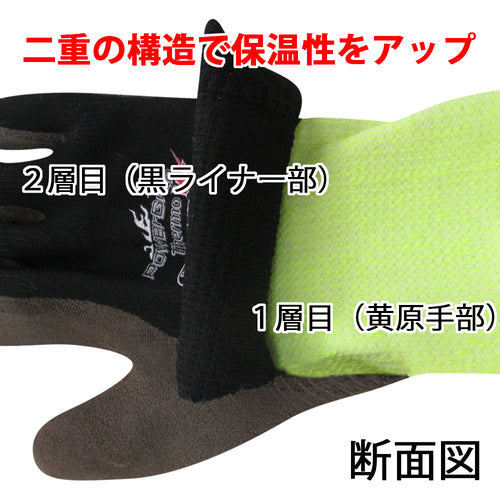 トワロン　防寒手袋　ＰｏｗｅｒＧｒａｂ　ＴｈｅｒｍｏＷ　８／Ｍ　PG-348-M　1双