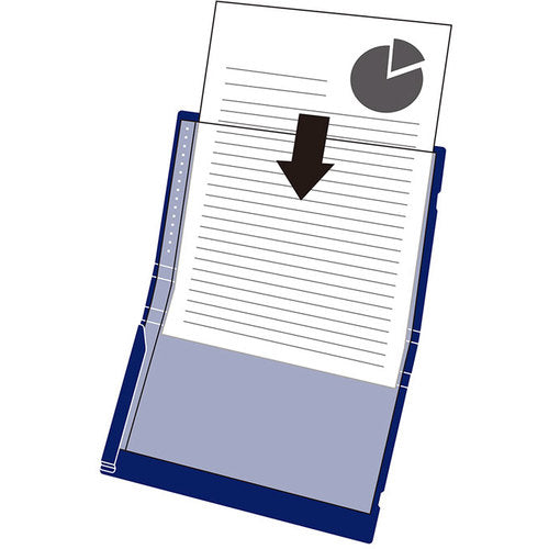 KING JIM 이중 클리어 파일 컴팩 5 포켓 오렌지 5894S-OR 1권