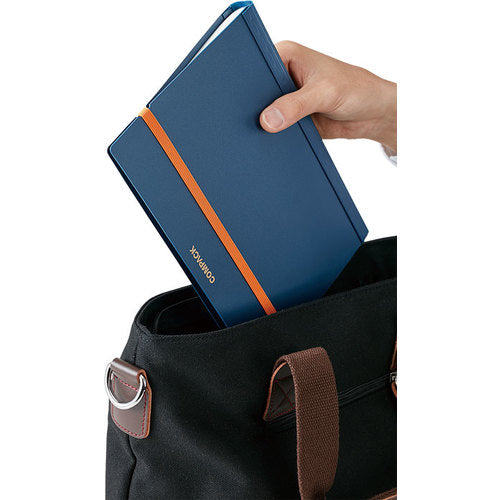 KING JIM Compact Bi-Fold Clear File, 10 Pockets, White, 5894H-W, 1 pc