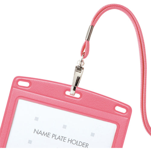 OP Hanging Name Tag Leather Style 1 Piece Peach N-123P-PK 1 Piece