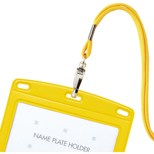 OP Hanging Name Tag Leather Style 1 Piece Yellow N-123P-YE 1 Piece