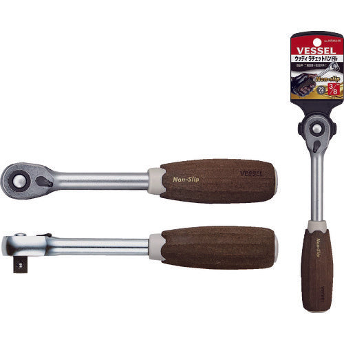 VESSEL Woody Ratchet Handle HRH3-W 3/8 Drive HRH3-W 1 pc