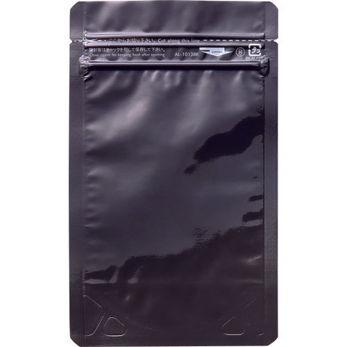 セイニチ　「ラミジップ」　アルミカラースタンドタイプ　黒　１３０×１００＋３０　（５０枚入）　AL-1013BK　1 袋