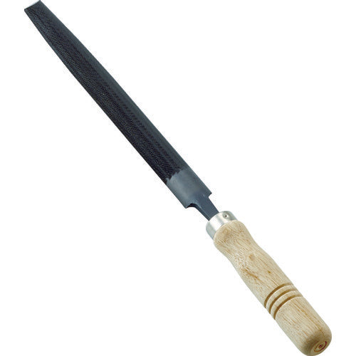 TRUSCO Metalworking File with Wooden Handle, Semi-Circular, Medium, Blade Length 200, THA200-02-S, 1 Piece