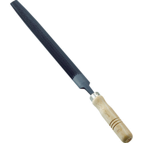 TRUSCO Metalworking File with Wooden Handle, Semi-Circular, Medium, Blade Length 250, THA250-02-S, 1 Piece