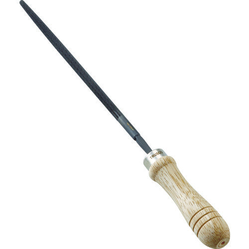 ＴＲＵＳＣＯ　鉄工用ヤスリ　木柄付　丸　中目　刃長１５０　TMA150-02-S　1 本