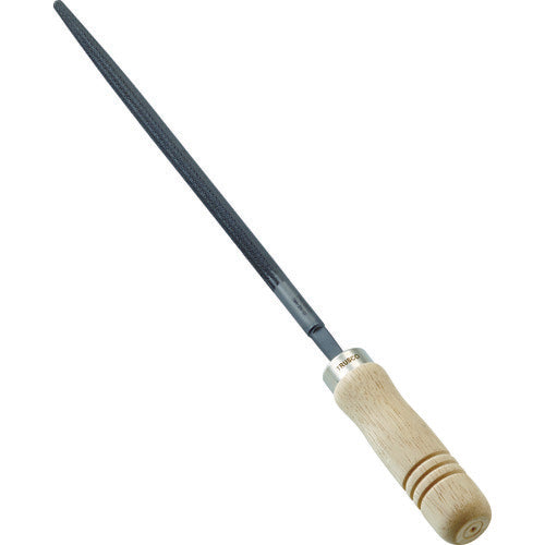 ＴＲＵＳＣＯ　鉄工用ヤスリ　木柄付　丸　中目　刃長２００　TMA200-02-S　1 本