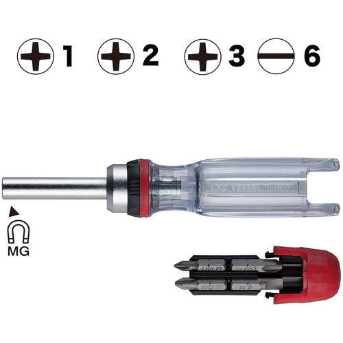 VESSEL 래칫 드라이버 4개 세트 TD-6804MG TD-6804MG 1 S