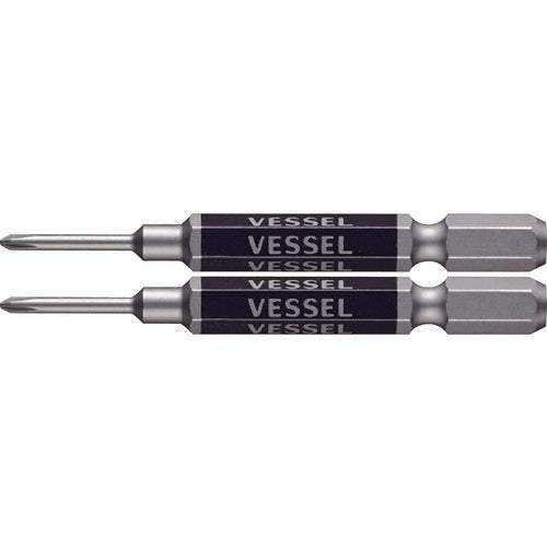 ＶＥＳＳＥＬ　剛彩ビット　精密タイプ　２本組　（片頭）　＋０×６５ｍｍ　GS160065　1 PK