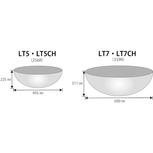 Ｋｏｍｙ　ラミドームチェーン吊り下げタイプ６９０Φ　LT7CH　1個