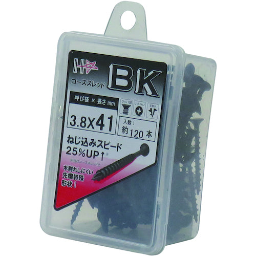 DAIDOHANT HC 코스 스레드 BK 3.8X41 120개입 10176791 1PK